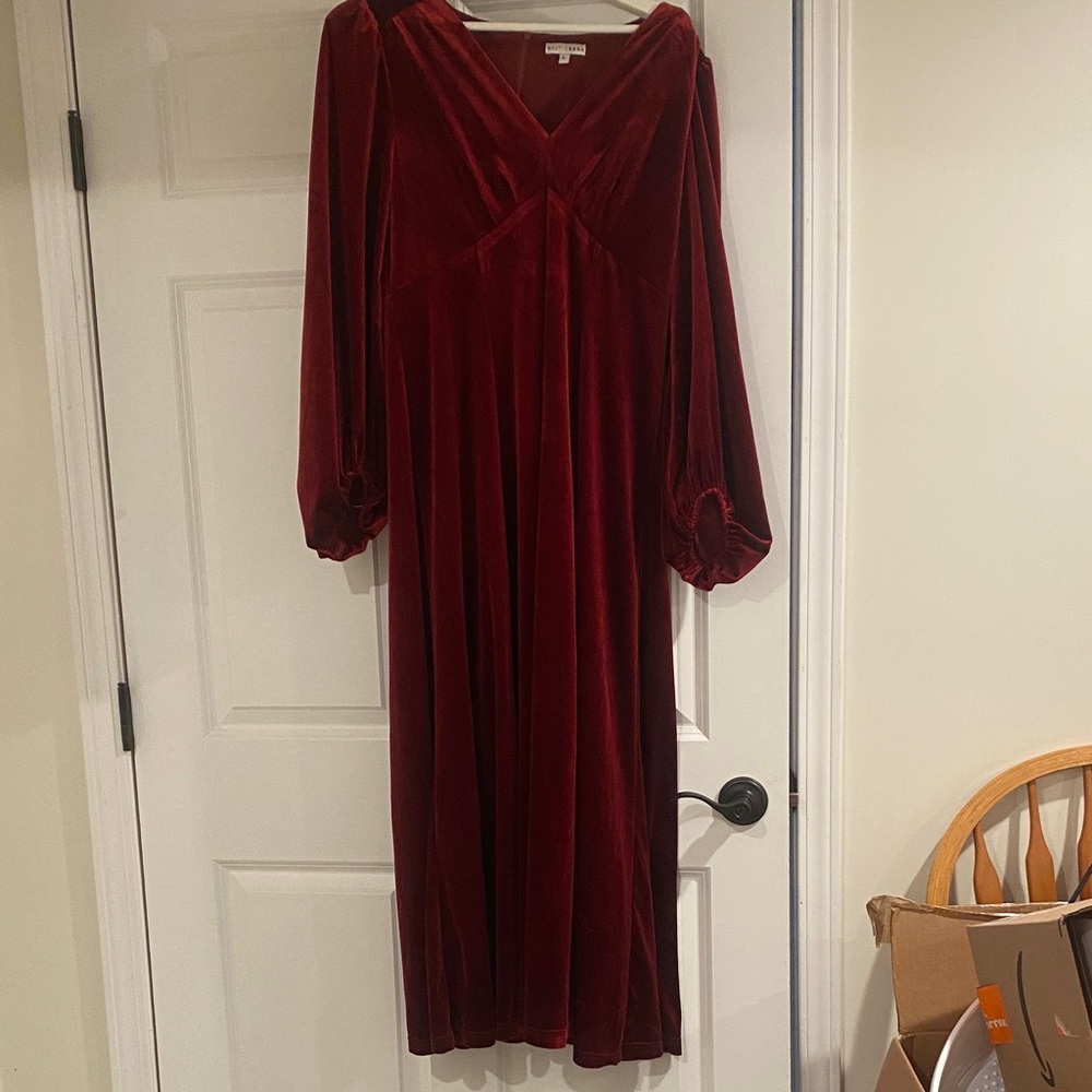 Baltic born vienna Red Velvet Dress